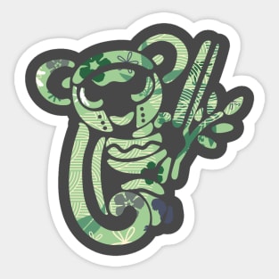 Bamboo Green I Give Koality and Koalified Hugs Australian Koala Bear Australian Native Animals Sticker